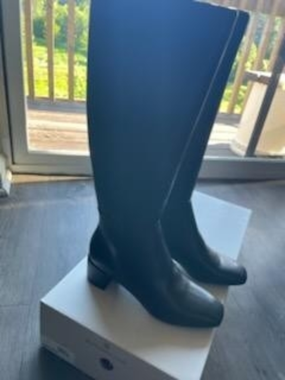 Bandolino Black Tall Over-the-Knee Square Toe Boots